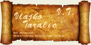 Vlajko Taralić vizit kartica